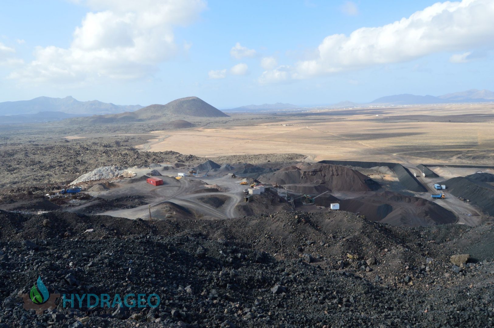 Impacto ambiental cantera basalto Hydrageo