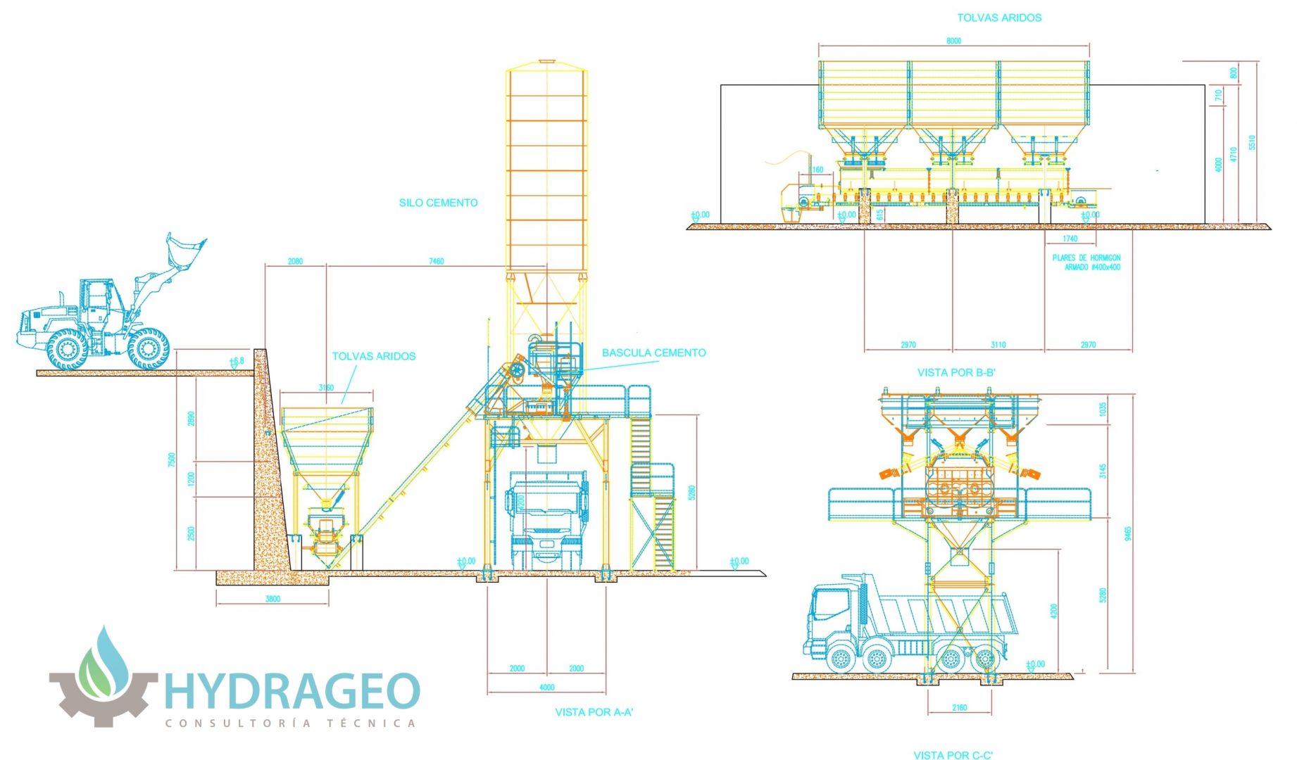 Instalación planta hormigón Hydrageo2